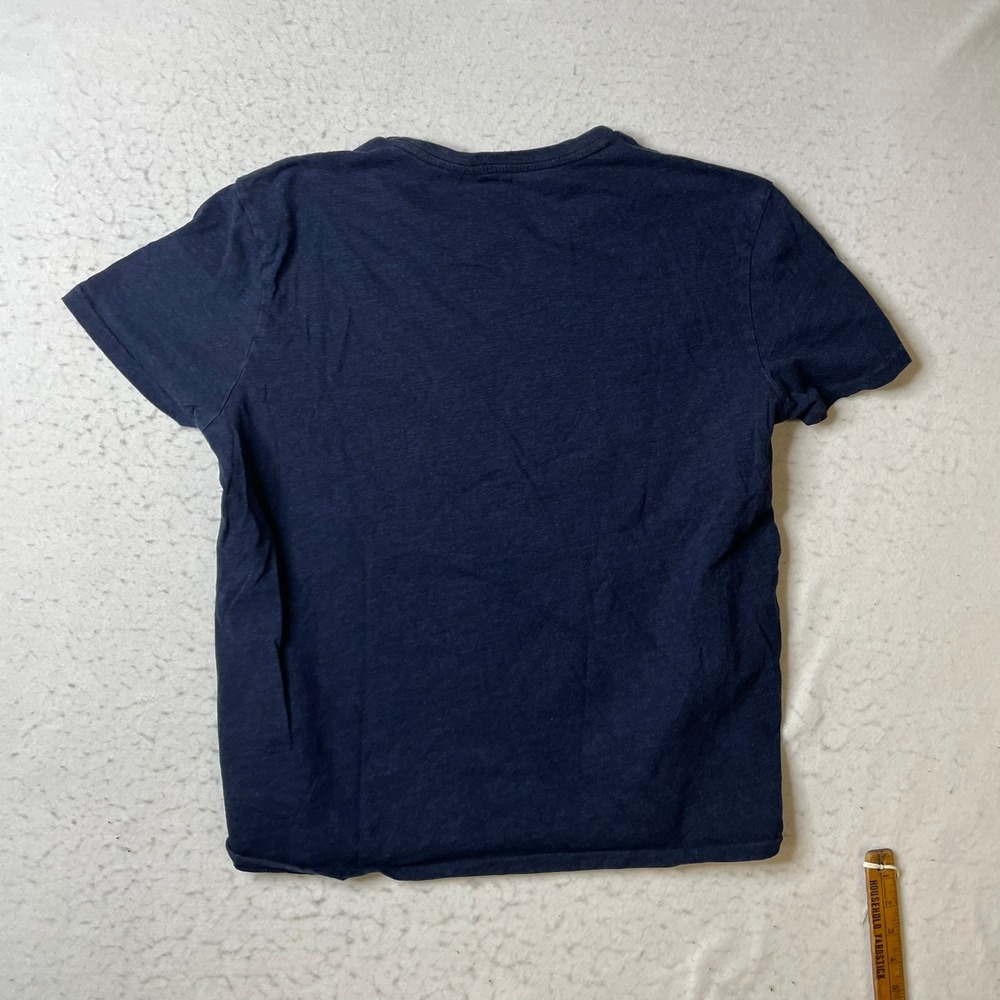 Polo Ralph Lauren T-Shirt Mens Large‎ Navy Blue Short Sleeve Pony Logo Crew Neck - Picture 3 of 6